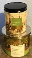 Goose Creek-Carnival Caramel APPLE-3-wick Candle & Mini Jar Single Wick SET-NEW