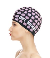 Adult Swim Cap with Ear Protecting Silicone Bathing Swimming Hat for Women