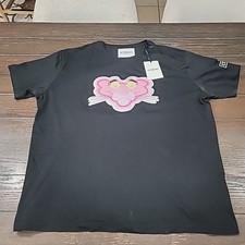 Nueva Camiseta Rosa Pantera Negra Cuello Redondo Talla 4XL NUEVA CON ETIQUETAS