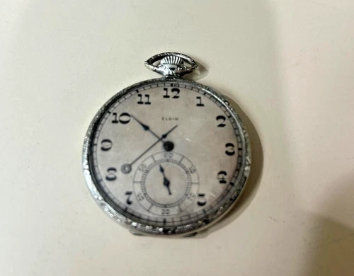 New ListingAntique 1917 Elgin Pocket Watch Inscribed on inside