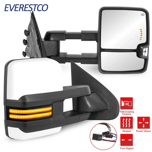 Switchback Power Heated Tow Mirrors For 2014-2018 Chevrolet Silverado GMC Sierra