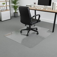 Office Chair Mat with Non-Slip Back - 48x30 Inch PVC Carpet Guard with Nail