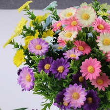 Fiori Artificiali Seta Plastica Piante Finte Giardino Casa Decorazione Matrimoni