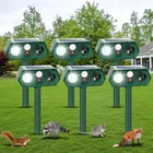 6 Pack Ultrasonic Animal Repellent Outdoor Deer Repellent Device Animal Repeller