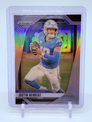 2024 Panini Prizm Justin Herbert #157 True Silver Prizm Los Angeles Chargers