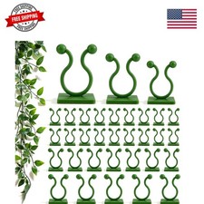 120 Pcs Plant Climbing Wall Fixture Clips, Green Plant Fixer with Self-Adhesi...