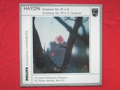 Thomas Beecham Haydn Symphony No 93 & 94 LP Philips GBL5632 EX/EX 1960s as Si...