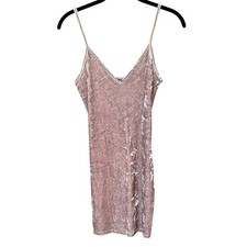 Forever 21 Dress - Gray Crushed Velour Mini - S