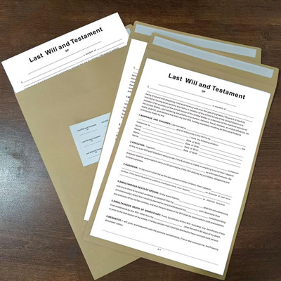 Last Will and Testament Kit, Joyfulmap Simple Will Forms   Includes3 Blank For