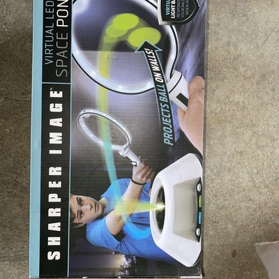 Sharper Image Virtual LED Space Pong Tested, Working, NIB Edw32
