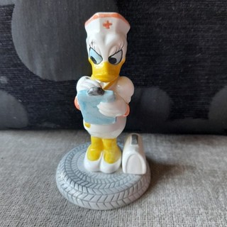 Vintage Schmid Disney Daisy Duck Dressed As A Nurse Ceramic Figurine