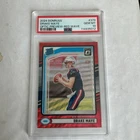 2024 Panini Donruss - Rated Rookie Drake Maye #379 Optic Preview Red Wave Prizm