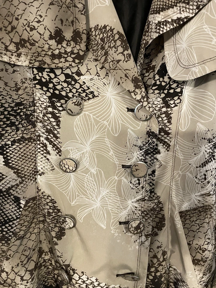 Abrigo de lluvia con estampado animal Vertigo Paris S Foto 2 de 4