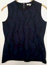 Clements Ribeiro, Pullover, Weste, Gr. L, Lila, Schwarz, Neuwertig 