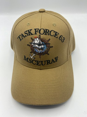#ad #ad The Corps Task Force 63 Msceuraf Logo Beige Baseball Cap Hat One Size $29.99