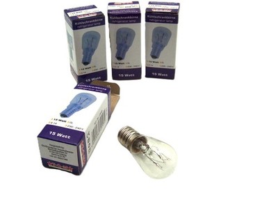 Kühlschrank Ersatzbirnen 4 Stück 15 Watt /Sockel: E14 / Nähmaschine, Beleuchtung