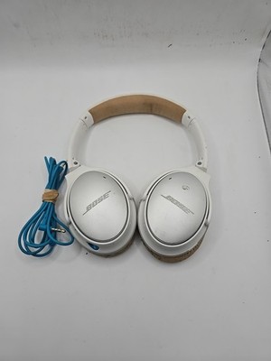 Bose QC 25 Acoustic Wired Noise Cancelling Headphones White Silver