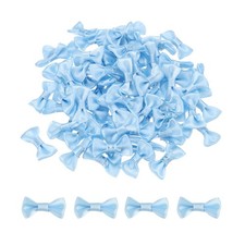 120 St&uuml;ck blaue Fliegen, 1,2" x 0,6" Schleifen zum Basteln von Satinschleifen