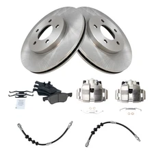 Front Ceramic Brake Pad & Rotor Kit Fits 2010 Ford Escape 2009 Mercury Mariner