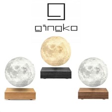 Lampada da Scrivania Luna Levitante Magnetica Galleggiante Legno Naturale Smart Luce LED Gingko
