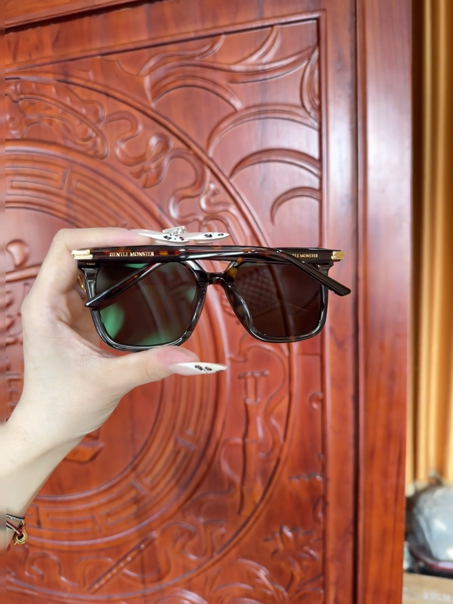 Gentlemonster New Her T1 Unisex Sunglasses Oversized Brown Frame