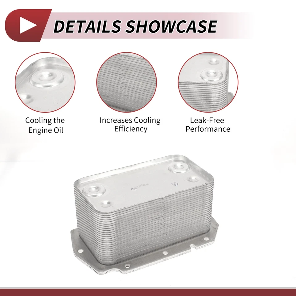 Engine Oil Cooler for International Harvester No.1842418C3 Trans Cooler 1 Pc - Image 4 of 4