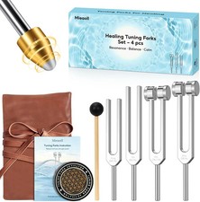 Tuning Forks Set For Sound Healing Therapy 128Hz 136.1Hz 256Hz 384Hz Metal Tool