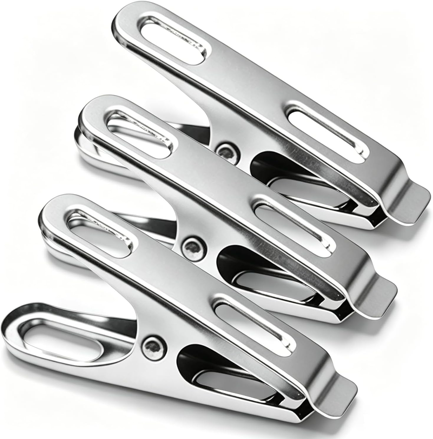 Paquete de 50 alfileres para ropa, pinzas para ropa de acero inoxidable clavijas para ropa de metal lavandería