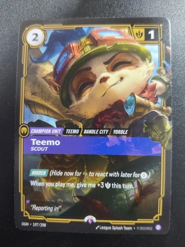 Teemo Riftbound Promo ENGLISH League Of Legends - Picture 1 of 3