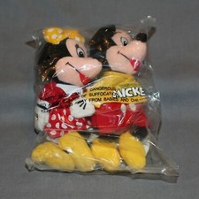 Vintage Original Disney Mickey and Minnie Bean Bag Set