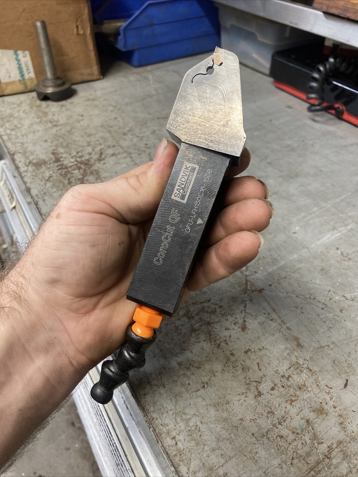 Sandvik Trepanning Metal Lathe Face Grooving Tool Holder CoroCut QF QFU