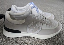 CHANEL CC Logo Suede Sneakers