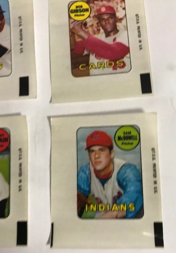 1969 Topps Decal Starter Set 19 Diffrent Baseball Aaron/Bob Gibson/Santo Ex-Mt - Picture 4 of 7