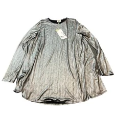 NEW SHOW ME YOUR MUMU Jenner Dress in Call Me Disco Large Silver