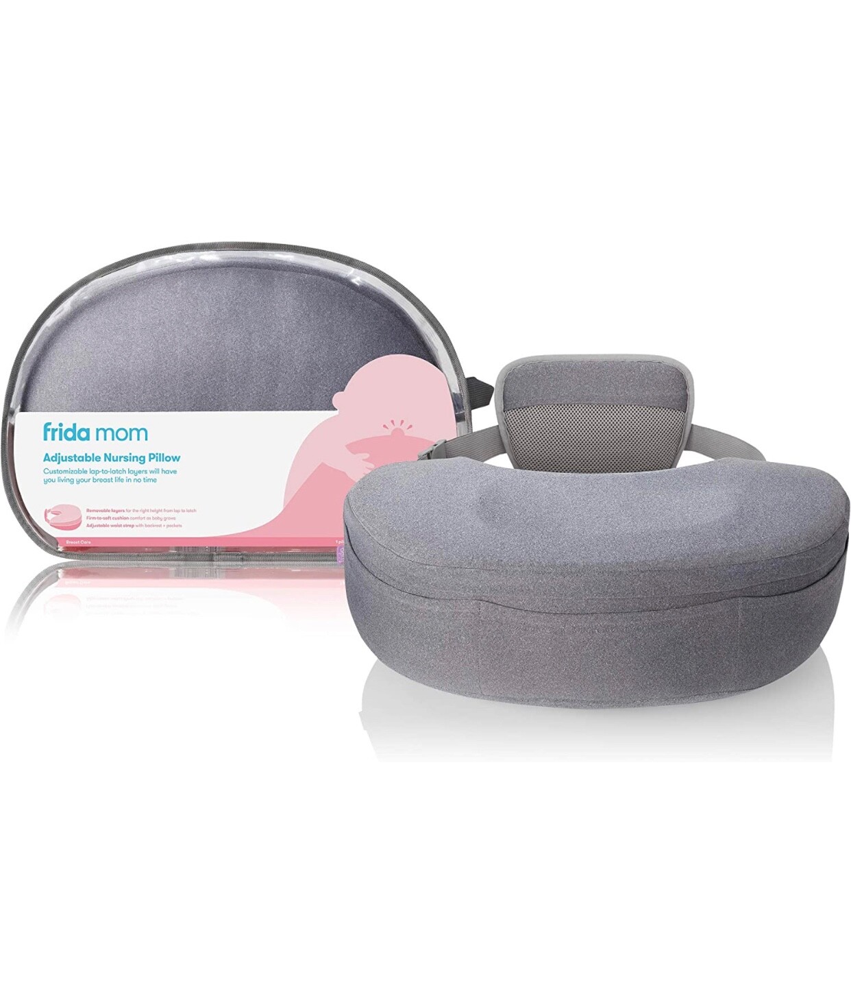 Frida Mom Adjustable Nursing - Customizable Breastfeeding Pillow for Mom + Baby-image