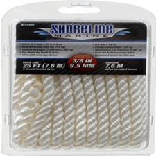 Shoreline Marine 1/2-inch Twisted Nylon Dock Line 25 Feet 