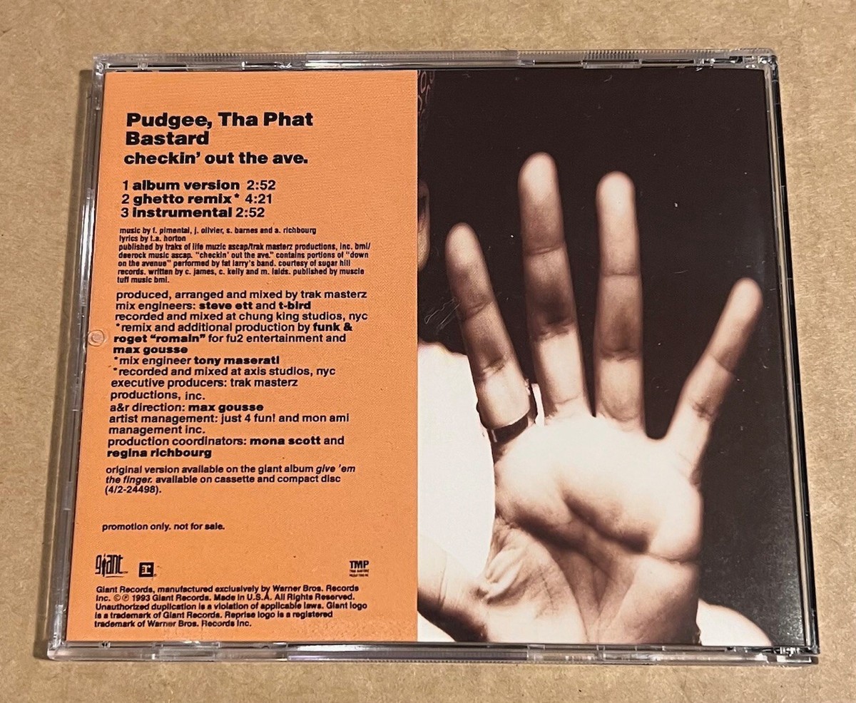 Pudgee, Tha Phat Bastard - Checkin' Out The Ave. RARE promo CD