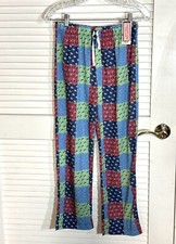 VINEYARD VINES HOLIDAY CHRISTMAS PATCHWORK LOUNGE PANTS Size Large 16 Kids NWT