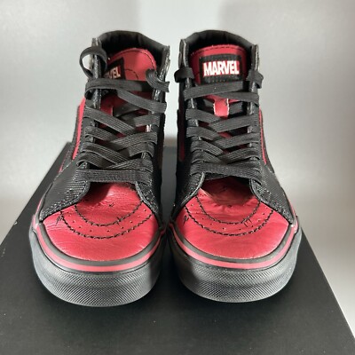 【箱あり】 VANS　Sk8-Hi　Deadpool　デッドプール　スニーカー Vans x Marvel SK8-Hi Deadpool Black Red Limited Sneakers Mens 4