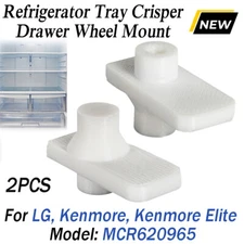 For LG,Kenmore Elite Refrigerator Tray Crisper Drawer Wheel Mount MCR620965 2PCS