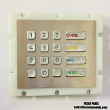 EAO W.16DK0.M11 Mechanical Rugged Blue Illuminated 16 Digits Keypad