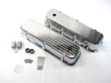 Chevy Big Block 396 454 Tall Ball Milled Valve Cover Chrome E41107c Chevy Big Block 396 454 Tall Ball Milled Valve Cover Chrome E41107c