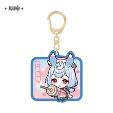 miHoYo Genshin Impact Keychain Sigewinne Cute Fontaine Acrylic Keyring Official
