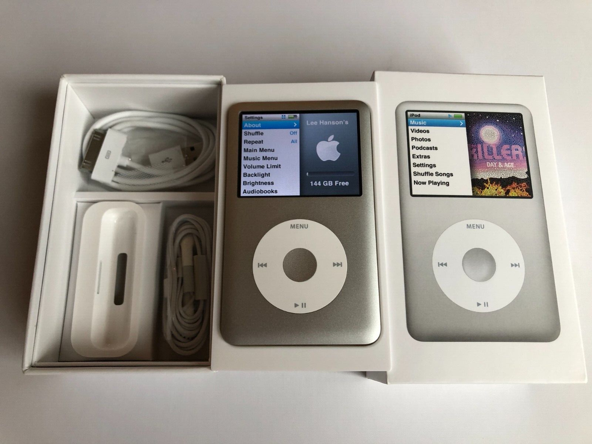 Apple iPod classic 160GB USBケーブル付き Apple iPod Classic 160GB シルバー USBケーブル付き