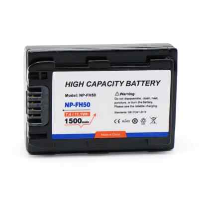 Replacement NP-FH50 Battery for Sony Cyber-shot/ Alpha/ Handycam Digital Cameras