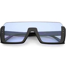 Fashion Designer Large One piece Oceanic Lenses Women Men Miami Style Sunglasses