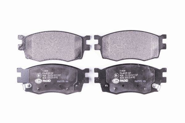 Hella 8DB 355 014-921 Bremsbelagsatz, Scheibenbremse FüR Hyundai-image