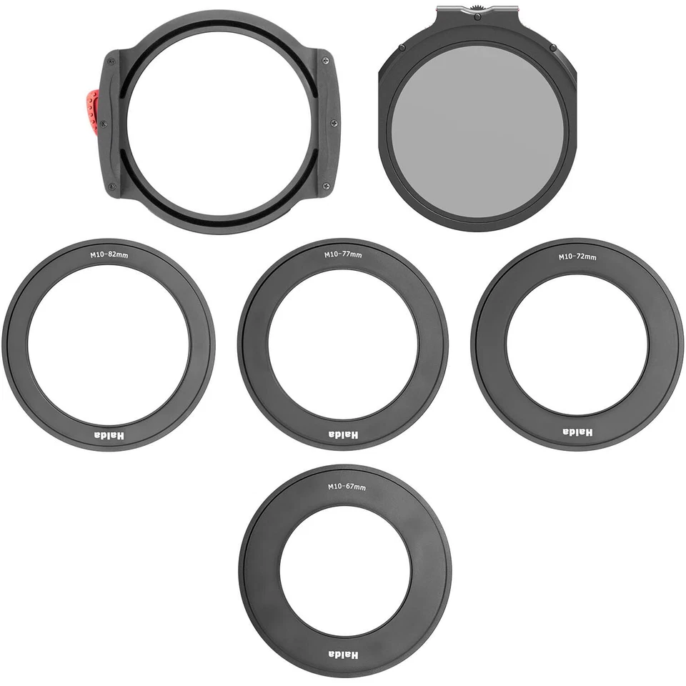 Haida M10 Pro Filter 100mm Holder Kit, Drop-in CPL +67mm, 72mm, 77mm, 82mm rings - Image 4 of 4