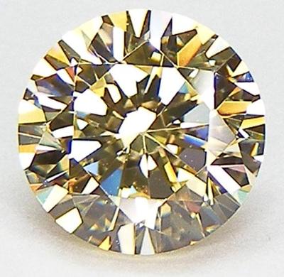 TOP 5A++ ROUND BRILLIANT 8.5 MM. CANARY CUBIC ZIRCONIA CZ