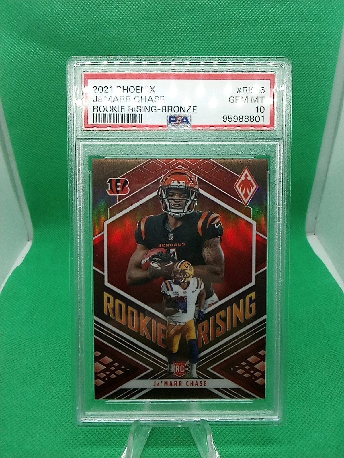 JaMarr Chase Panini Phoenix Rookie Rising #RIS5 Bronze